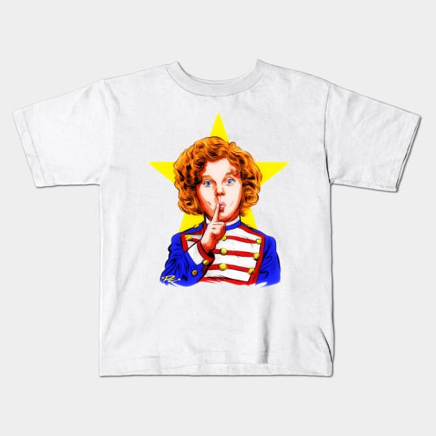 Shirley Temple - An illustration by Paul Cemmick Kids T-Shirt by PLAYDIGITAL2020